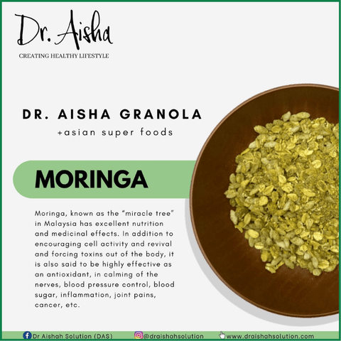 Dasto Granola Asian Superfoods Moringa By Dr Aishah Solution (320g) - Ảnh 3