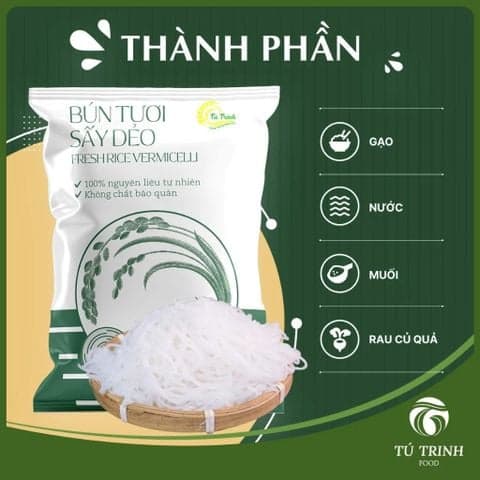 Bún tươi sấy dẻo Tú Trinh (300g) - Ảnh 1