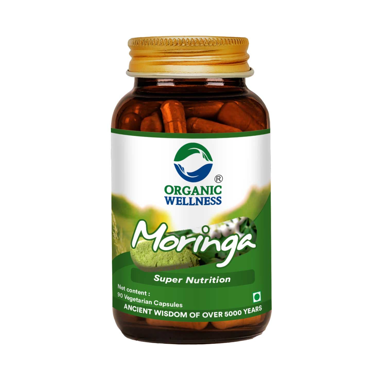 Moringa Essential Nutrition 90 N Veg Capsules | Sahjan | Bột Lá Chùm Ngây Giảm Cân