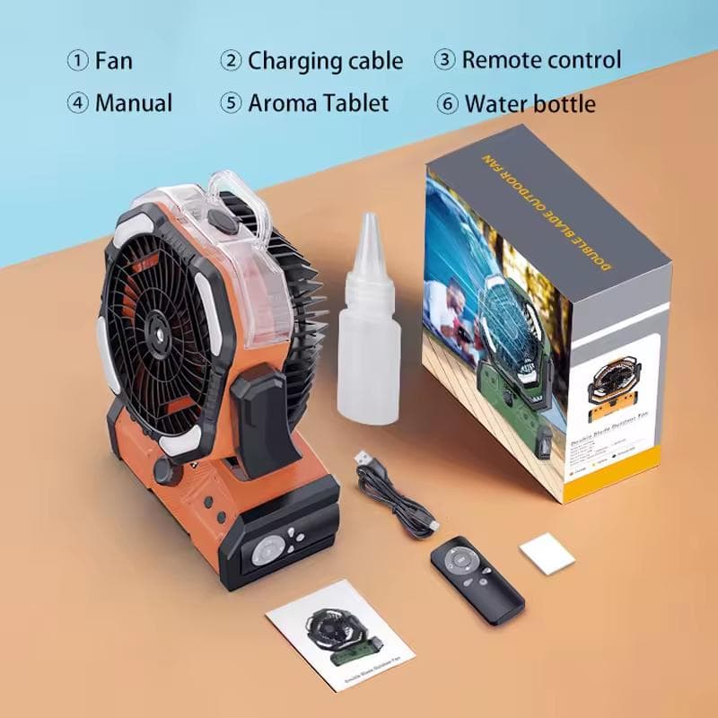 Quạt Sạc Ngoài Trời - Ảnh 2