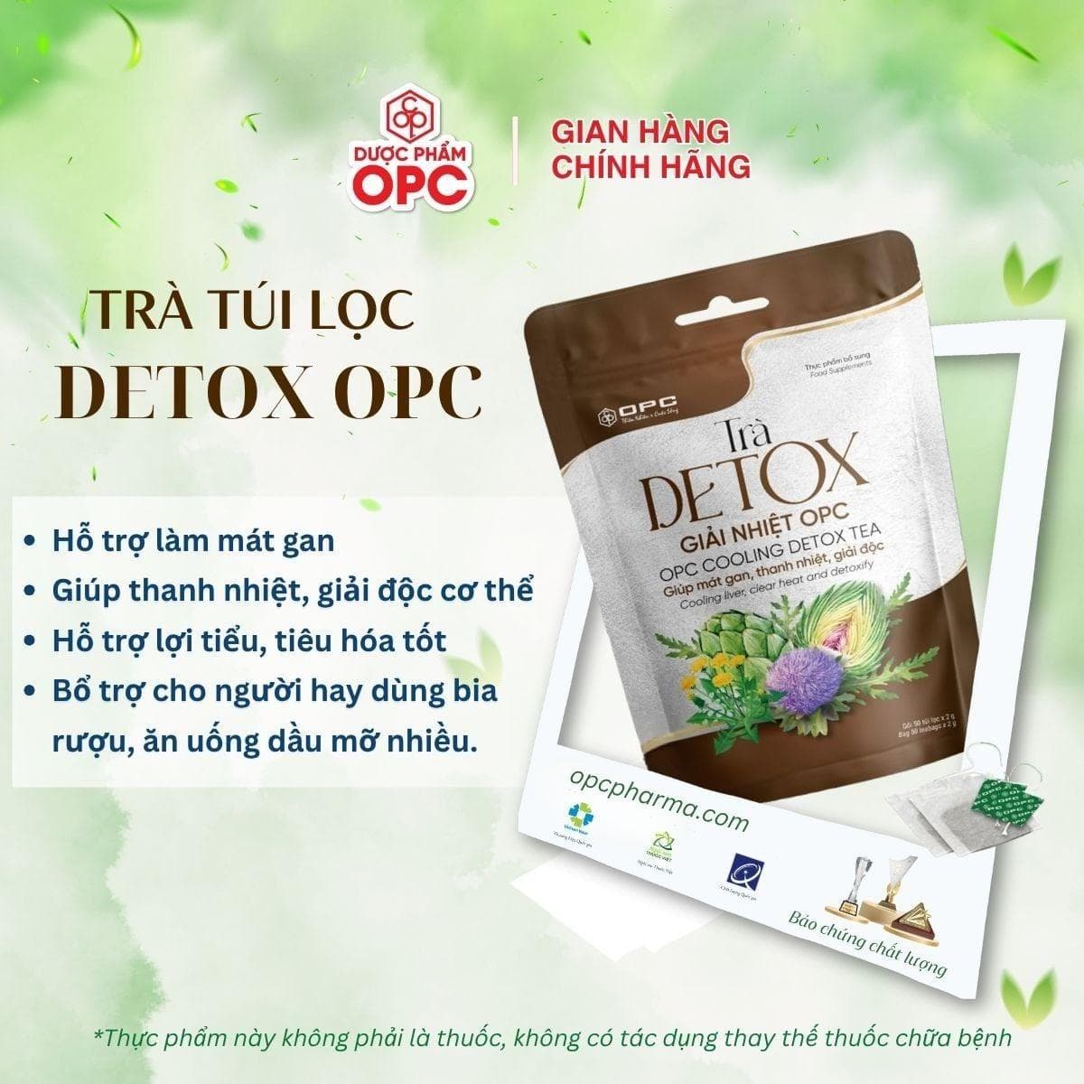 TPBS. TRÀ DETOX (Túi zip 50 gói) - Ảnh 3