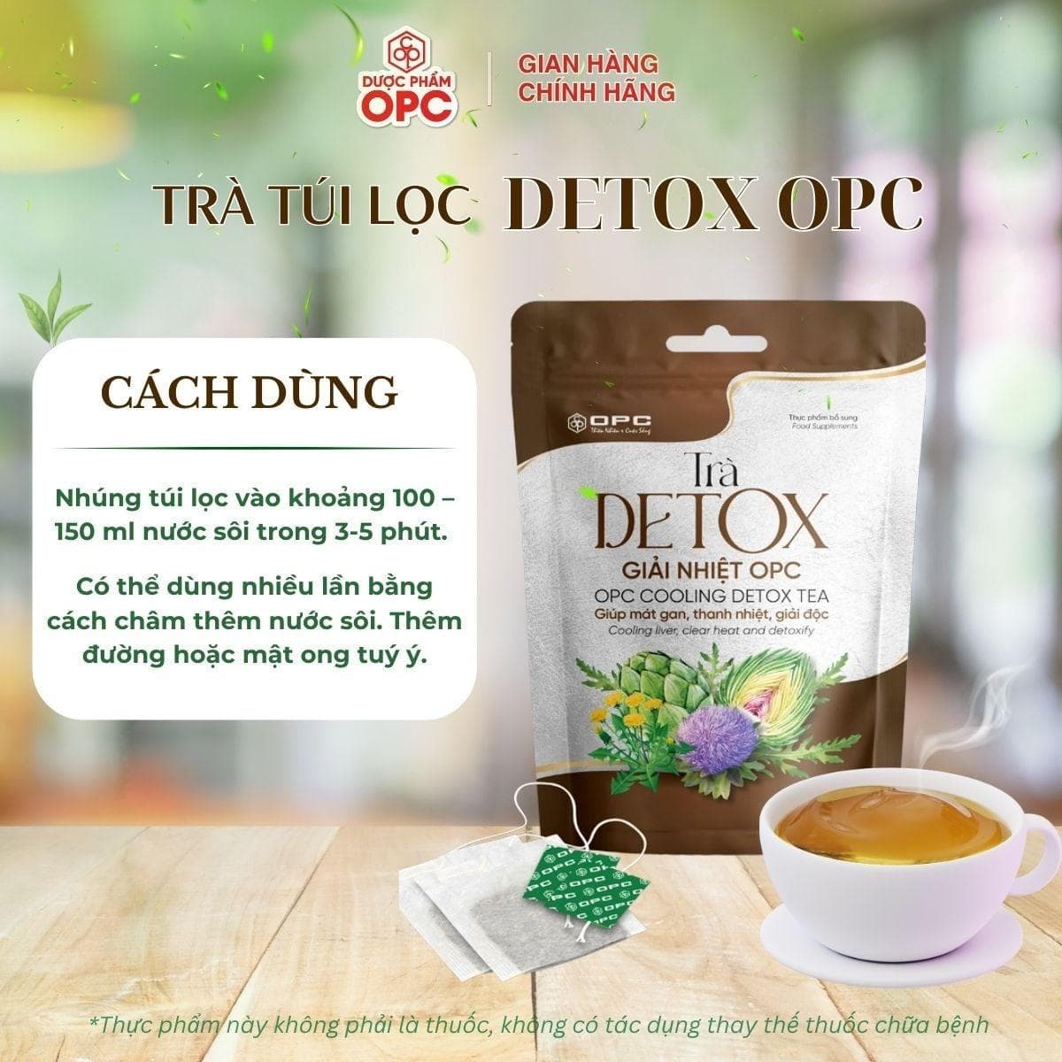 TPBS. TRÀ DETOX (Túi zip 50 gói) - Ảnh 4